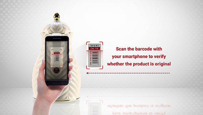 Rose Thermos | Scan the barcode to get more information | agent in UAE, Riviera Home